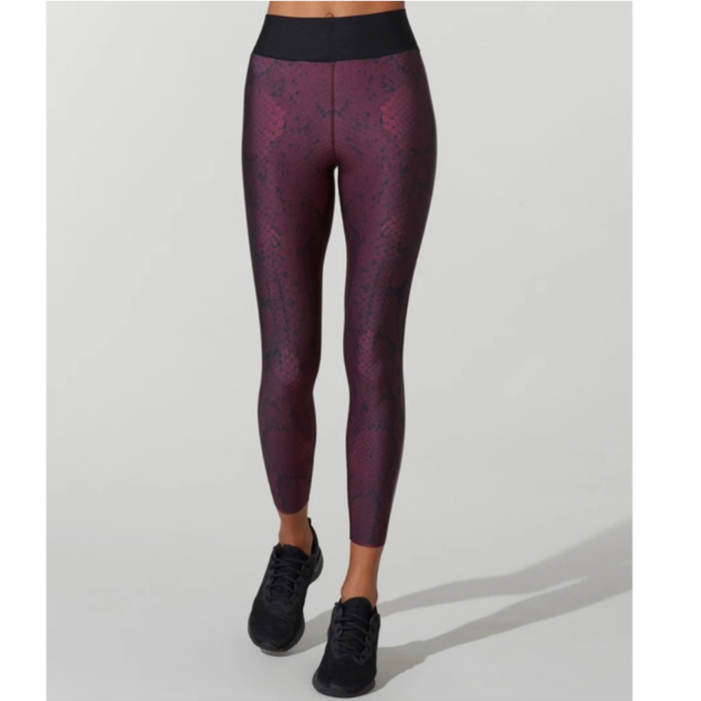 Ultracor Python Ultra High Rise Leggings Garnet Size S